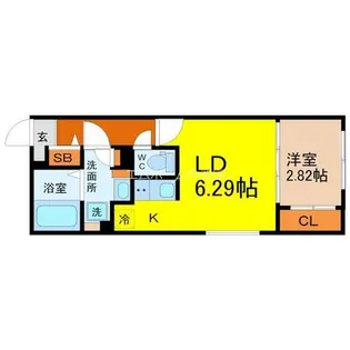 リーデンス今池【2階】の間取り