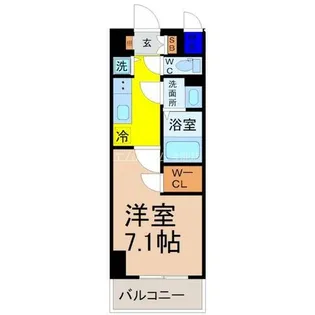 エスリード栄ル・クール(サカエルクール)【14階】の間取り