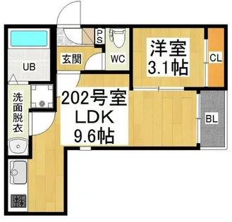 Grandticエステート新瑞橋【2階】の間取り