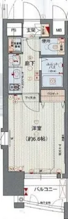 プレサンス名古屋駅前ヴェルロード【7階】の間取り