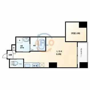 b.UEMACHIDAI【7階】の間取り