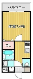 大阪府東大阪市上小阪2丁目【マンション】の間取り