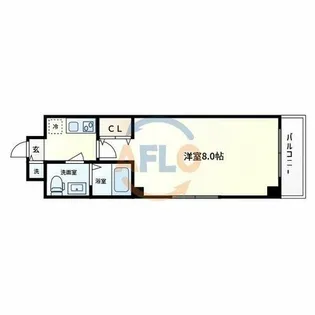 Co.labo天王寺【7階】の間取り