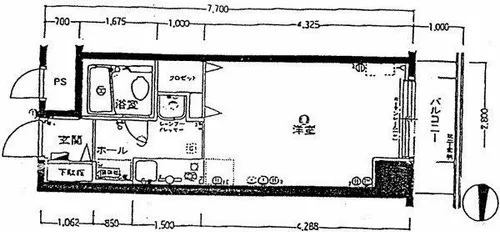 メゾンクレスト北大前【6階】の間取り