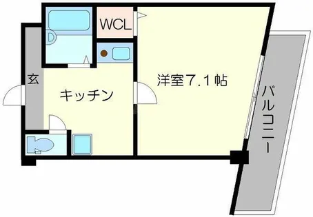 ドエル堀江南【2階】の間取り