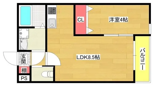 H-maison大正【3階】の間取り
