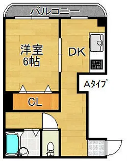 ハイツ恒栄【5階】の間取り
