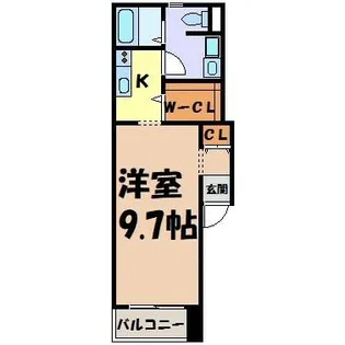 フラット矢田南【4階】の間取り