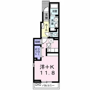グリーンヴェール【102号室】の間取り