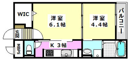 レーブ ポルト【1階】の間取り