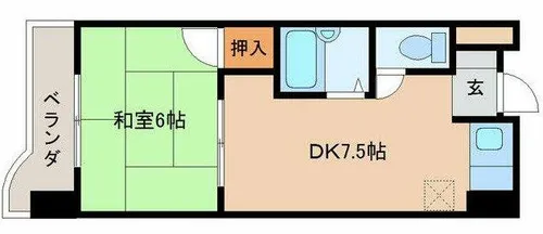内山第20ビル【306号室】の間取り