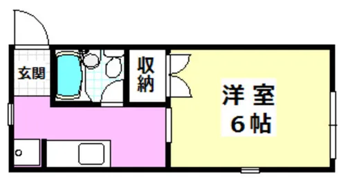 ハウスBe【2号室】の間取り