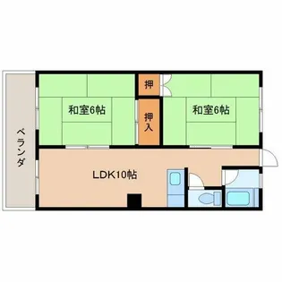 白銀マンション【301号室】の間取り