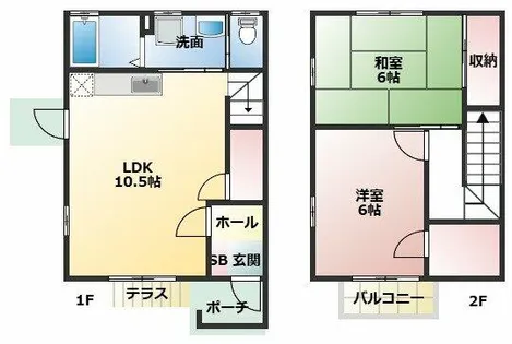 ヴィヴァン・ノール【1階】の間取り