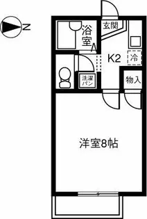 ハイツKISHI【2階】の間取り