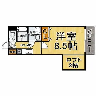 アクタス博多ステーションタワー【5階】の間取り