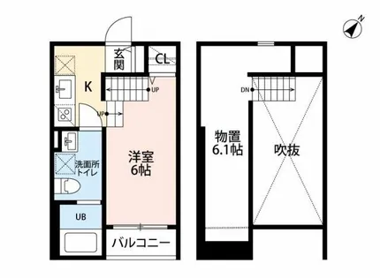 framboise大橋(フランボワーズ)【2階】の間取り