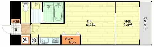 大阪府大阪市浪速区下寺3丁目【マンション】の間取り