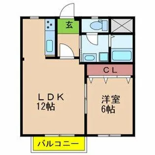 アバンテ甲子園【2階】の間取り