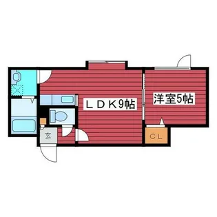 ラパス月寒【103号室】の間取り