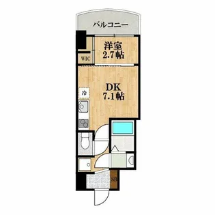 セレニテ桜川駅前プリエ【9階】の間取り