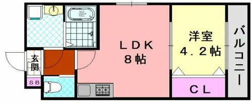 H-Maison大蓮南Ⅰ【2階】の間取り