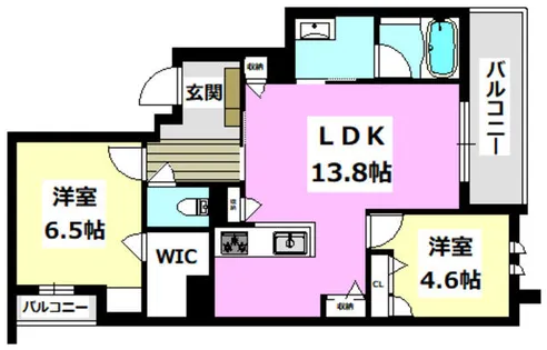 シャーメゾンセレナヴィラ【304号室】の間取り