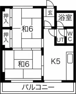 シャンドールホワイト中駒【3階】の間取り