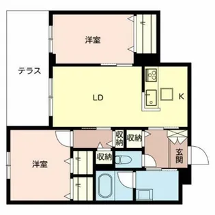 シャーメゾン英賀保東【1階】の間取り