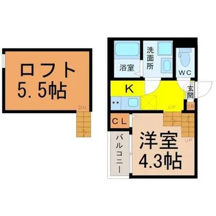 ハーモニーテラス柳森町【1階】の間取り