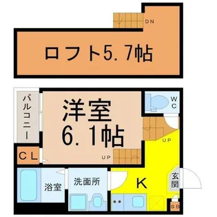 stage四番【2階】の間取り