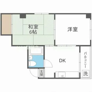 サンハイツ塚本【1階】の間取り