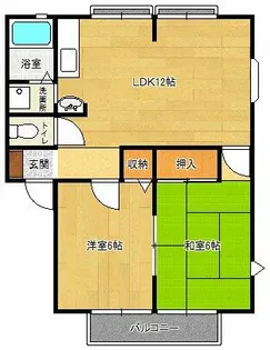 サンビレッジ十五谷【C201号室】の間取り