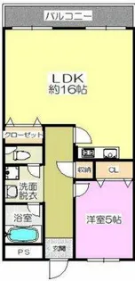 エステマール弥刀【2階】の間取り