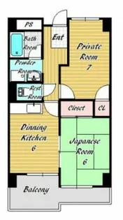 メゾンエルミタージュ【9階】の間取り