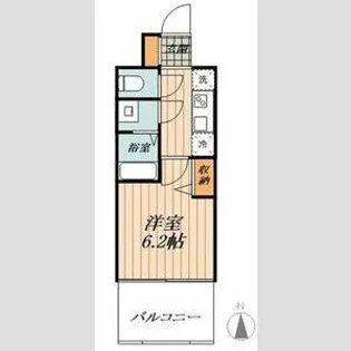 ディアレイシャス名駅WEST【7階】の間取り