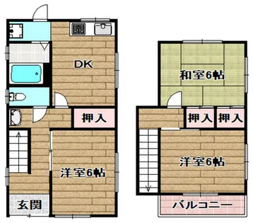 大阪府高槻市唐崎中2丁目【一戸建】の間取り