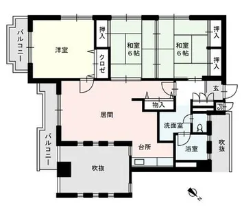 第2テングビル【503号室】の間取り