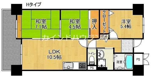 南海グランドコート住之江公園【12階】の間取り