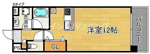 フランディルりんくう Ⅰ【3階】の間取り