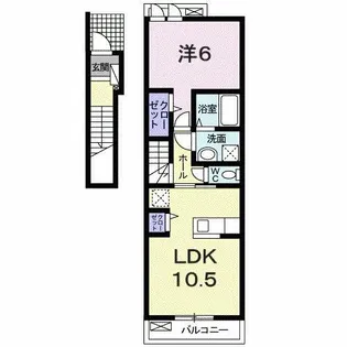 レヤリーライフⅡ【2階】の間取り