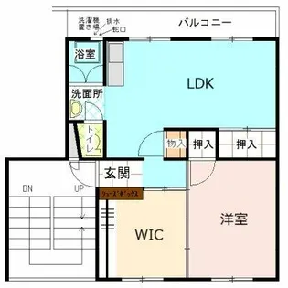 公社賃貸SMALIO 牧野【4-403号室】の間取り