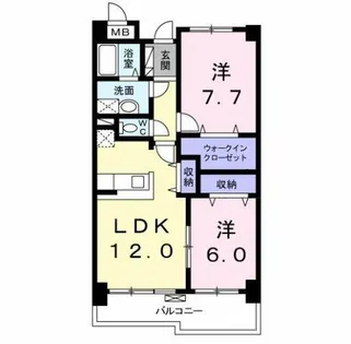 エクセランヒルズ KOTA【1階】の間取り