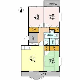 葵マンション【1階】の間取り