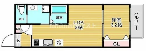 H-maison大正Ⅵ【3階】の間取り