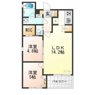 ラス・パルマス京小町【2階】の間取り