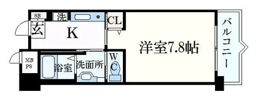 サニーガーデン【4階】の間取り