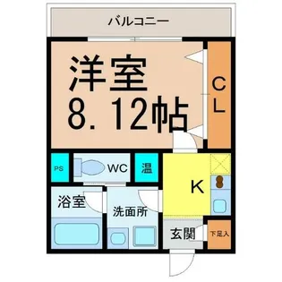 フラシア新栄町【8階】の間取り