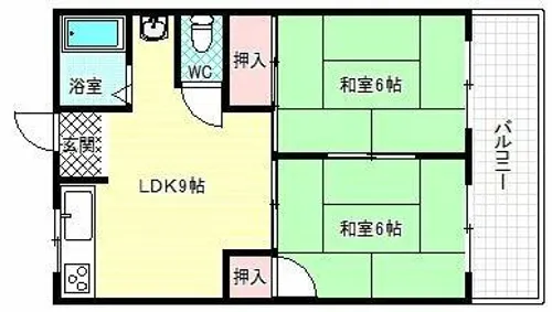 メゾン平野【1階】の間取り
