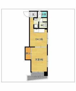 美野和ビル【401号室】の間取り